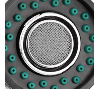 Vidonergy Testa di spruzzo estraibile per rubinetto della cucina con spray a 2 funzioni pioggia e bolle, corpo in plastica ABS, finitura cromata lucida, connettore standard da 2"