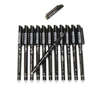 VIDOO 12Pcs 0.5 Mm Cancellabili Gel Pens - Penne per Scrivere Senza Intoppi per Notebook Elfinbook Use Office School Supplies - Nero