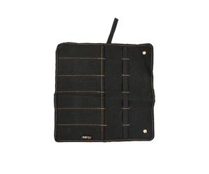 VIDOO Custodia per Scalpelli in Tela Rotolo Porta Attrezzi Organizer a Tasche per Martelli Coltelli Sgorbie Falegname-6 Fori