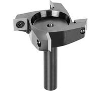 VIDOO Fresa per Spianare Spoilboard Codolo 1/2 Pollici 12.7mm Diametro 63mm 4 Ali Inserti Carburo CNC Strumento Appiattimento Legno Laminato Solchi ed Rifilatura