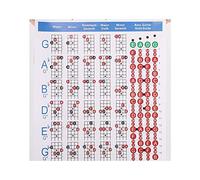 VIDOO Grafico A Quattro Corde Elettriche di Bass String Guitar Chord per La Pratica delle Dita-S