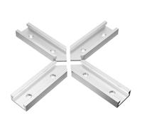 VIDOO Kit di Intersezione a T con Fori di Montaggio Preforati per Binario Universale di Dime e Dispositivi da Lavorazione del Legno-A 100mm