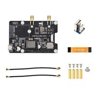 VIDOO Scheda Adattatore HAT 5 PCIe verso M.2 E Key con Supporto PoE Output 25W 5V 12V WiFi 7 6 AX210 AX200 BE200 Bluetooth Trasferimento Dati USB Espansione Power Over Ethernet