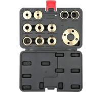 VIDOO Set di 11pz Boccole Guida per Schablone Router in Ottone Adatto a Qualsiasi Base Porter Cable Facile da Conservare