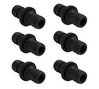 Vidsmow 6 PCS Connettori per Tubi a Doppia Spina 1/2 Zoll Connettore per Tubo da Giardino, Connettore Tubo Giardino Universale in Plastica Resistente, Raccordo Tubo Acqua Giardino con O-Ring