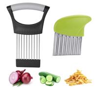 VIDSTW 1 Pezzi Affetta Verdure e 1 Pezzi Taglia Patate, Affettatrice di Cipolle Tagliapatate, Taglia Zucachine Taglia Patate Fritte Assistente di Cucina, per Cipolle, Mele Patate Cetrioli