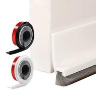 VIDSTW 2 Pezzi 30MM Paraspifferi Porta Blindata Paraspifferi Sottoporta Anti Insetti Autoadesiva Spazzola Sottoporta Rimovibile Sotto Porta Per Scarafaggi per Revenire Polvere Aria Fredda e Insetti
