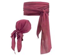 VIDSTW 2 Pezzi Set di Abiti da Pirata e Cintura da Donna Accessori Pirata Donna Regolabile Accessori Piratessa per Hallowee Mascherata Spettacolo Teatrale Carnevale