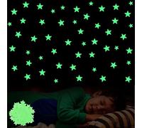 VIDSTW 200 Pezzi Stelline Luminose per Cameretta Stelle Luminose Cameretta Adesivi a Forma Luna Adesivi Murali Bambini Autoadesivi Acrilici per Decorazione Della Stanza Soffitto