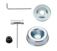 VIDSTW 5 Pezzi Accessori per Decespugliatore, Kit Adattatore Tosaerba, Kit di Fissaggio Decespugliatore, Lama Dado Fissaggio Kit di Ricambio in Metallo, per Sostituzione Tagliaerba Trimmer