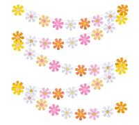 VIDSTW 5 pezzi striscioni ghirlande margherite 2,3 m decorazione compleanno bohemian adatto feste ragazze, picnic, baby showers