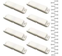 VIDSTW 8 Pezzi Chiusura Magnetica per Ante con 32 Viti Calamite per Mobili Chiusura Contiene Magnete Calamita Porta Design Magnetico Si Applica a Mobili Cucina Ante Librerie Pensili (Grande)
