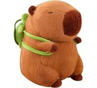VIDSTW Capibara Peluche Capibara Carino 23 CM Capybara Peluche Morbido con Tartaruga Peluche Rimovibile Capybara Peluche Capibara Cuscino per Giocattoli per Bambini Decorazione di Mobili