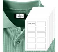 VIDSTW Modello Adesivi Scrivibile 150 Pezzi Etichette Adesive Personalizzate Scuola 5x8 CM Etichette per Vestiti Non Lascia Residui Stampabile per Asili Uffici Abbigliamento Oggetti Personali