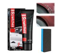 VIDSTW Pasta Abrasiva per Carrozzeria con Pennello in Spugna Togli Graffi Automobile Polish Auto Rimuovi Graffi Pasta Abrasiva auto Rimuovi Graffi auto per Graffi Auto, Polish Auto (60 ML)