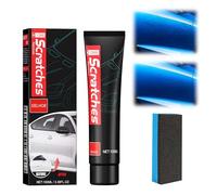 VIDSTW Pasta Abrasiva per Carrozzeria con Pennello in Spugna Togli Graffi Automobile Polish Auto Rimuovi Graffi Pasta Abrasiva auto Rimuovi Graffi auto per Graffi Auto, Polish Auto (100 ML)
