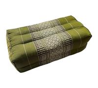 VIE Cuscino da meditazione kapok tailandese, 35 x 12 x 15 cm, verde, taglia unica