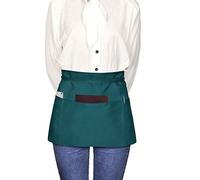 Viedouce Grembiuli 3 Pezzi, Mezzo Grembiuli da Cucina con 3 Tasche per Ristorante Chef Cameriera Cameriere Grembiule per Uomo Donna,Verde