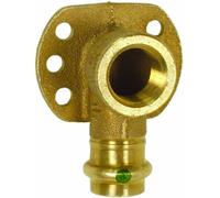 Viega 79190 ProPress Zero Lead Bronze Gomito a 90 gradi con piastra a muro con femmina 1/2" da 1/2" P x femmina NPT, confezione da 50