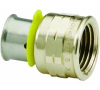 Viega 91525 PureFlow Zero Lead Bronze PEX Press Adapter dritto femmina 1/2" da 3/4" x femmina NPT, confezione da 10