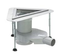 Viega Advantix corpo incasso per scarico bagno, per installazione standard DN 40/50, 627010, Advantix acciaio inox spazzolato [Canaline Doccia e Scarichi Bagno > Scarichi Bagno]