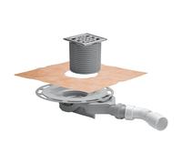 Viega Advantix scarico bagno, set completo, per installazione in piano DN 40/50, 687700, Advantix acciaio inox [Canaline Doccia e Scarichi Bagno > Scarichi Bagno]