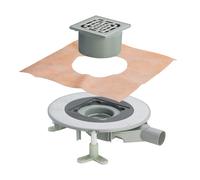 Viega Advantix scarico bagno, set completo, per installazione standard DN 50, 669263, Advantix acciaio inox spazzolato [Canaline Doccia e Scarichi Bagno > Scarichi Bagno]