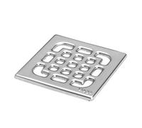 Viega Visign copertura per scarico bagno, 554026, Visign acciaio inox spazzolato [Canaline Doccia e Scarichi Bagno]