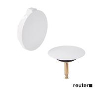 Viega Multiplex copertura Visign M5 per set scarico e troppopieno, per vasca normale, 735883, Visign M5 Multiplex bianco [Rubinetteria Bagno > Sistemi di Scarico]
