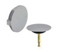 Viega Multiplex copertura Visign M5 per set scarico e troppopieno, per vasca normale, 735890, Visign M5 Multiplex acciaio inox [Rubinetteria Bagno > Sistemi di Scarico]