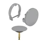 Viega Multiplex Trio copertura Visign MT5 per set scarico e troppopieno con funzione di riempimento, 732486, Visign MT5 Multiplex Trio opaco nobile/cromo velour [Rubinetteria Bagno > Sistemi di Scaric
