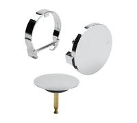 Viega Multiplex Trio copertura Visign MT5 per set scarico e troppopieno con funzione di riempimento, 725785, Visign MT5 Multiplex Trio cromo [Rubinetteria Bagno > Sistemi di Scarico]