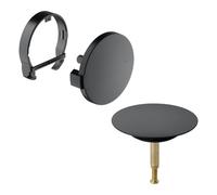 Viega Multiplex Trio copertura Visign MT5 per set scarico e troppopieno con funzione di riempimento, 806125, Visign MT5 Multiplex Trio nero opaco [Rubinetteria Bagno > Sistemi di Scarico]