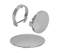 Viega Rotaplex Trio set scarico e troppopieno con funzione di riempimento Visign RT5 set completo, per vasca speciale, 727956+106010+732547, Visign RT5 Rotaplex Trio opaco nobile/cromo velour [Rubinet