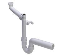 Viega Universal sifone antiodori tubolare, salvaspazio, 104054, Universal bianco [Lavelli da Cucina > Accessori per Lavelli da Cucina]