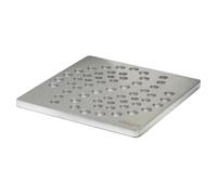 Viega Visign copertura per scarico bagno, 492311, Visign acciaio inox spazzolato [Canaline Doccia e Scarichi Bagno > Scarichi Bagno]