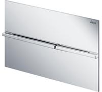 Viega Visign placca di comando per WC cromo lucido-acciaio 773649