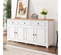 VIEKOS Modern and Simple Credenza moderna per armadio a buffet soggiorno, 160 x 35 x 76 cm