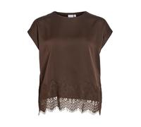 Viellette S/S Full Satin Lace Top - Noos