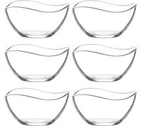 vienberg Set di ciotole in vetro di alta qualità, 6,12 o 24 pezzi, ciotole in vetro Vira, ciotole da dessert, antipasto, bicchieri da 310 ml, lavabili in lavastoviglie (6)