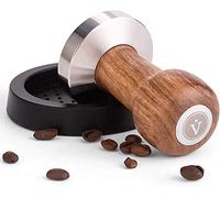 VIENESSO Tamper Set 51 mm - Coffee Stamp made of Stainless Steel and real Wood Handle…