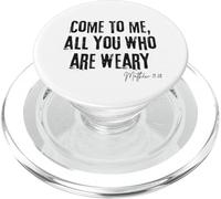 Vieni a me tutti coloro che sono stanchi Matteo 11:28 Fede Speranza PopSockets PopGrip per MagSafe