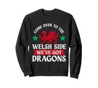 Vieni al lato gallese Abbiamo Dragons Galles Cymru Felpa
