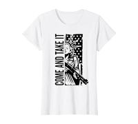 Vieni e prendilo - PRO Guns 2 ° emendamento Liberty Gun Maglietta, Donna, Bianco, XXL