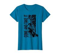 Vieni e prendilo - PRO Guns 2 ° emendamento Liberty Gun Maglietta, Donna, Zaffiro, XL