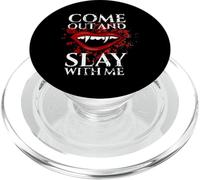 Vieni fuori e uccidi con me zanne vampiro Halloween PopSockets PopGrip per MagSafe