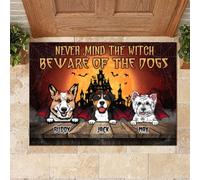 Vieni Per Un Boccone - Cani Halloween - Cane Personalizzato Tappetino Da Bagno Divertenti Tappeti D'Ingresso Antisporco Tappeto Ingresso Casa Per Soggiorno Camera Letto Terrazzo 40X60Cm