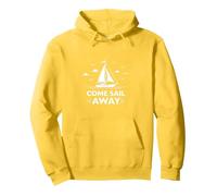 Vieni Sail Away Nautical Adventure Barca a Vela Felpa con Cappuccio, Unisex per Adulti, Limone, XL