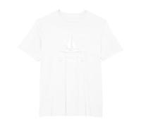 Vieni Sail Away Nautical Adventure Barca a Vela Maglietta, Uomo Taglie Grandi, Bianco, 5X Tall