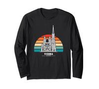Vienna Austria Cattedrale di Santo Stefano Vintage Tramonto Maglia a Manica